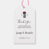 Rustikale Mason Jar Monogramm Landhochzeit Geschenkanhänger (Vorderseite)