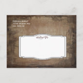 Rustikale Mason Jar Save the Date Postkarten (Rückseite)