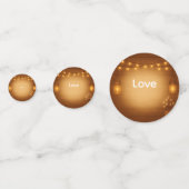 Rustikale Mason Jar & String Lights Hochzeit Konfetti (Vorderseiten)