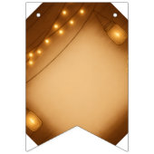 Rustikale Mason Jar & String Lights Hochzeit Wimpelkette (Erste Fahne)