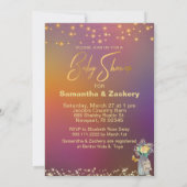 *~* Rustikale Mason Jar String Lights Kinderdusche Einladung (Rückseite)