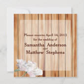 Rustikale Mason Jar und rosa Peonies Save The Date (Rückseite)