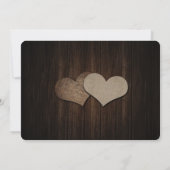 Rustikale Mason Jar Wood String Lights Hochzeit Save The Date (Rückseite)