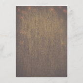 Rustikale Mason Jars Lights Hochzeitsinformationen Begleitkarte (Rückseite)