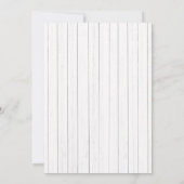 Rustikale Mason Jars String Lights on Wood Wedding Einladung (Rückseite)