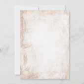 Rustikale Mauerjar Hochzeitseinladung Einladung (Rückseite)