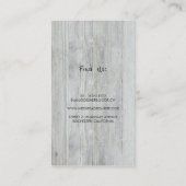 Rustikale Maurer-Glas-Gipskraut-Schnur beleuchtet Visitenkarte (Rückseite)