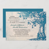 Rustikale Maurerkirsche Einladung (Vorne/Hinten)