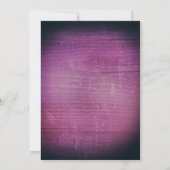 Rustikale Maurerkrüge und Streichlichtübertragungs Einladung (Rückseite)