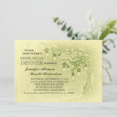 Rustikale Maurerkrümeleichen Probe Einladung (Stehend Vorderseite)