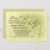 Rustikale Maurerkrümeleichen Probe Einladung (Vorne/Hinten)