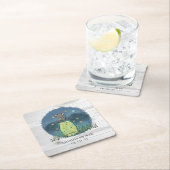 Rustikale Maus Firefly Mason Jar Rechteckiger Pappuntersetzer (Vor Ort)