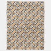 Rustikale mediterrane Blanket warme Erdtöne Fleecedecke (Vorderseite)