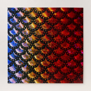 Rustikale Meerjungenskala Puzzle