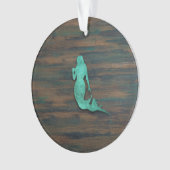 Rustikale Meerjungfrau (aquamarin) Ornament (Vorderseite)