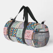 Rustikale Meerjungfrau-Fairy-Tale-Faux-Patchwork-M Duffle Bag (Rechte Ecke)