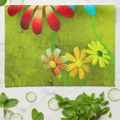 Rustikale Metal Garden Blume Küche Handtücher (Gefaltet)