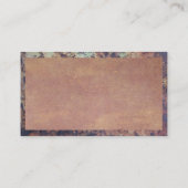Rustikale Metallgrenze | Alte Textur Visitenkarte (Rückseite)