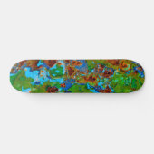 Rustikale Metallschälerei Paint Vintag Grunge Funn Skateboard (Horizontal)
