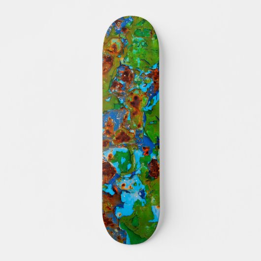 Rustikale Metallschälerei Paint Vintag Grunge Funn Skateboard (Vorne)