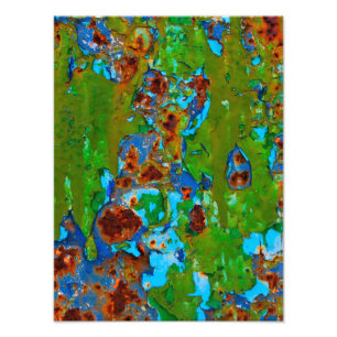 Rustikale Metallschälfarbe Vintag - Paperprint Fotodruck