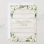 Rustikale mexikanische Twin Boy Baptisse & Dritter Einladung (Rückseite)