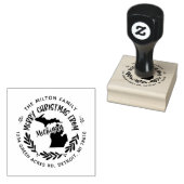rustikale michigan fröhliche christliche Rücksende Gummistempel (Stempel)