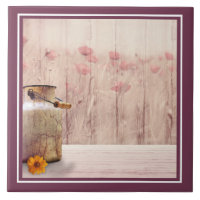 Rustikale Milch kann auf Holz landen