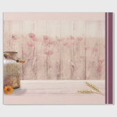 Rustikale Milch kann auf Holz landen Geschenkpapier (Flach)