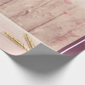 Rustikale Milch kann auf Holz landen Geschenkpapier (Ecke)