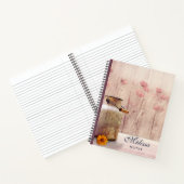 Rustikale Milch kann auf Holz landen Notizblock (Innenseite)