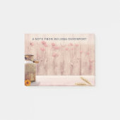 Rustikale Milch kann auf Holz landen Post-it Klebezettel (Vorderseite)