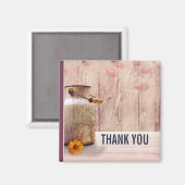 Rustikale Milch kann Country Style auf Holz Danke Magnet (Vorderseite/Rückseite)