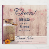 Rustikale Milch kann Hochzeit Land danke Bierflaschenetikett (Einzelnes Label)