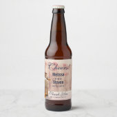 Rustikale Milch kann Hochzeit Land danke Bierflaschenetikett (Vorderseite)