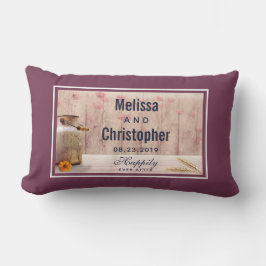 Rustikale Milch kann Hochzeit Lendenkissen