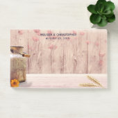 Rustikale Milch kann Hochzeit Post-it Klebezettel (Büro)