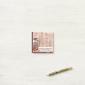 Rustikale Milch kann Hochzeit Post-it Klebezettel (Auf Schreibtisch)