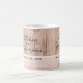 Rustikale Milchdose mit Weizen und Blume Hochzeit Kaffeetasse (Mittel)