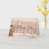 Rustikale Milchdose mit Weizen und Blume Vielen Da Karte (Gelbe Blume)