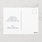 Rustikale Milchdose mit Weizen und Blume Vielen Da Postkarte (Rückseite)