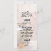 Rustikale Milchkarte zum Hochzeitsmenü Einladung (Vorderseite)