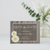Rustikale Milchprodukte Save the Date Postkarte (Stehend Vorderseite)