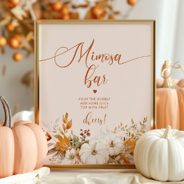 Rustikale Mimosa-Bar Poster
