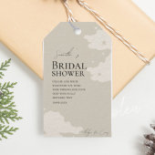 Rustikale Minimal Cloud Baby Dusche Danke Geschenkanhänger