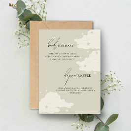 Rustikale Minimalbücher für Baby RSVP Karte