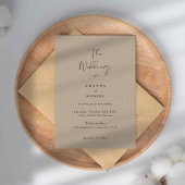 Rustikale Minimalistisch Hochzeit Einladung