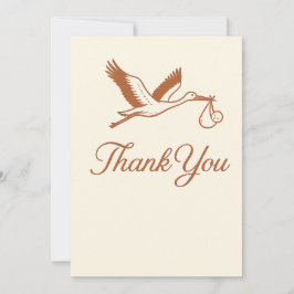 Rustikale Minimalistisch Stork Baby Dusche Einladung