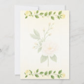 Rustikale Minimalistische Hochzeit Einladung (Rückseite)