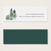 Rustikale Minimalistische Hochzeitsseite RSVP Card (Vorne & Hinten)